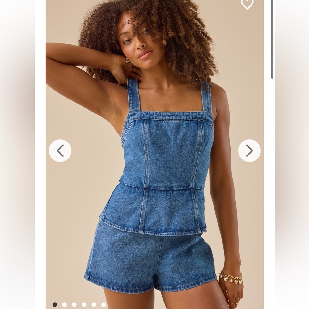 New with tags Altar’d State Remy Denim Romper